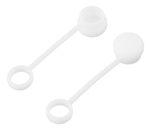 Juego De 6 Tapones De Silicona Para Pajita Reutilizables Y