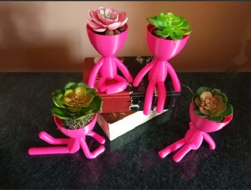 Kit de impresora 3D Stl File con 4 jarrones Robert Plant