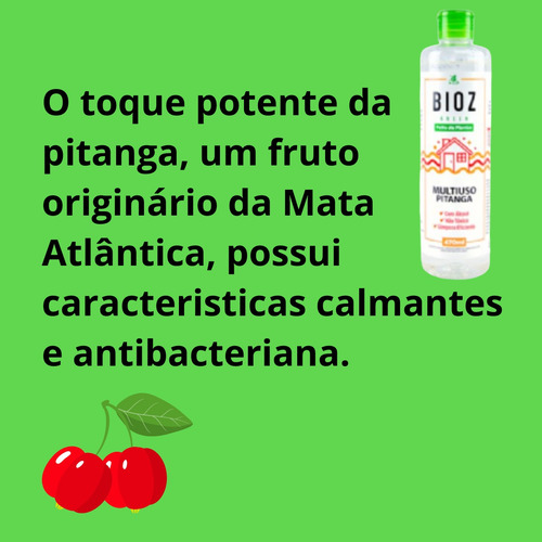 Kit 2 Multiuso Limpador Geral Biodegradável Plantas Pitanga
