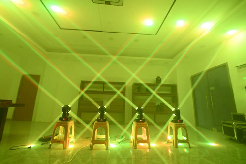 Scanner Iluminação Moving Head 4x20w Rgbw Laser 2x100mw