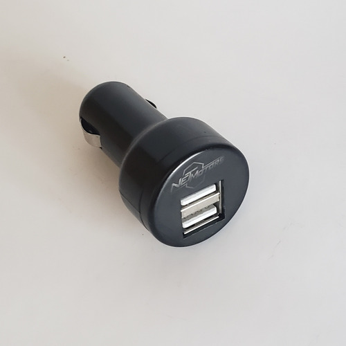 Cargador Auto Doble Usb 12-24v + Soporte Celular Negro