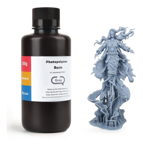 Resina Elegoo Abs Like 500ml Para Impresora 3d Gris