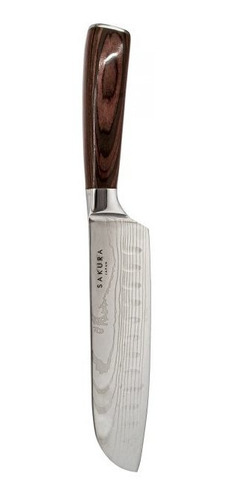 Cuchillo Sakura Santoku Acero Inoxidable