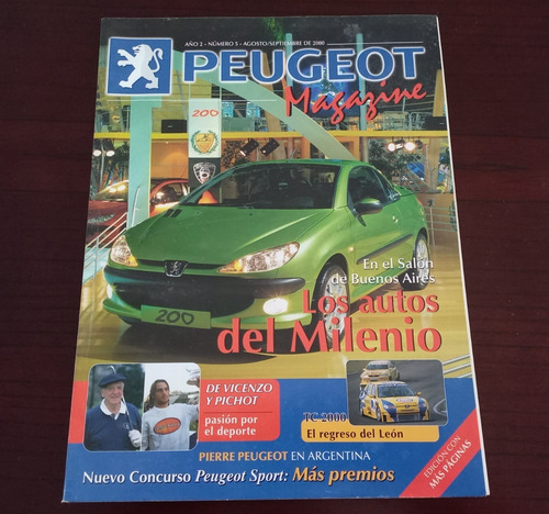 Revista Peugeot Magazine Año 2 N° 5 Agosto 2000 Olivos - Zwt