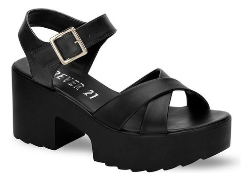 Zapato Formal T08403pr Diseño Liso Tira Mujer