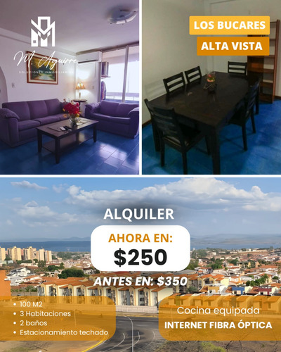 Apto En Alquiler, Los Bucares, Alta Vista, Puerto Ordaz (um)
