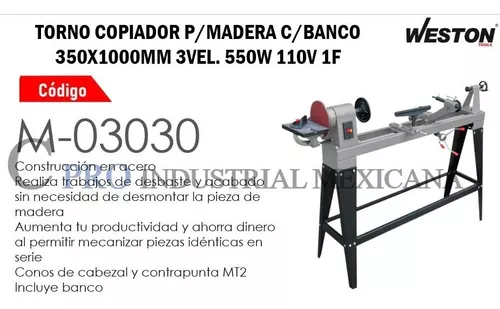 Torno copiador para madera - truper