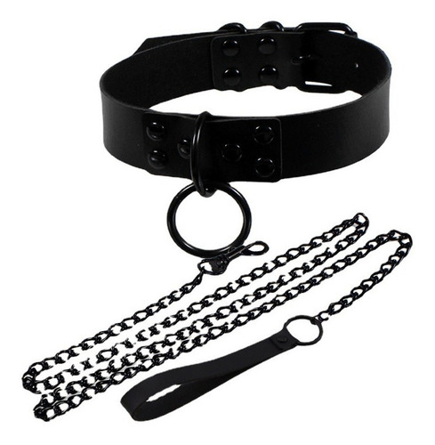 Correa Collar Cosplay Gótico Punk Choker Juego Pareja Bondag