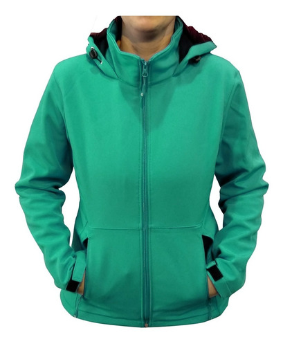 Campera De Neopreno Dama Turquesa - Textilshop