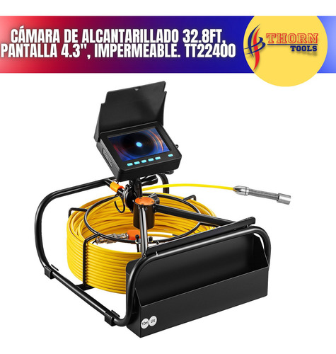 Camara De Inspeccion Endoscopio Plomeria 10m 4.3 PuLG Hb