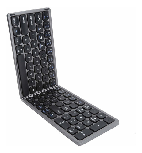 Teclado Inalambrico Bluetooth Plegable Io Android Gris