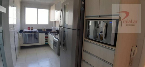 Apartamento 3 Dormitórios 1 Suíte, Terraço Gourmet, Vista Mar, 2 Vagas, Lazer Completo, Aceita Financiamento, 120 M² - Canto Do Forte - Praia Grande - Ap2269
