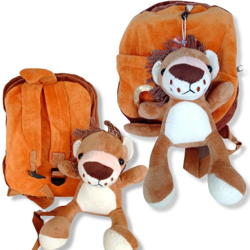 1 Mochila Peluche Felpa Animales Niños Bebés Jardín Infantil