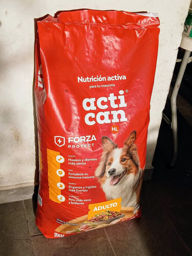 Alimento Perro Adulto Mediano O Grande Actican En Bolsa 15kg