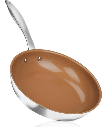 Sartén Antiadherente De Cerámica 24 Cm Con Mango Inox
