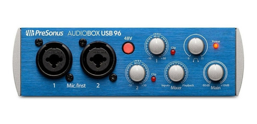 Imagen 1 de 2 de Interfaz de audio PreSonus AudioBox USB azul y plateada