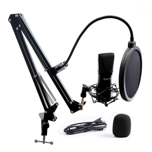 Imagen 3 de 3 de Kit Microfono Condenser Profesional Gamer Stream Soporte