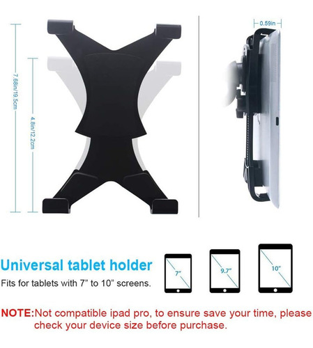 Suporte Para iPad Ou Tableta 7 A 10 Pulgadas, Com Ventosa