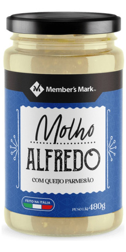 Molho Alfredo Queijo Parmesão Pecorino Member's Mark 479g