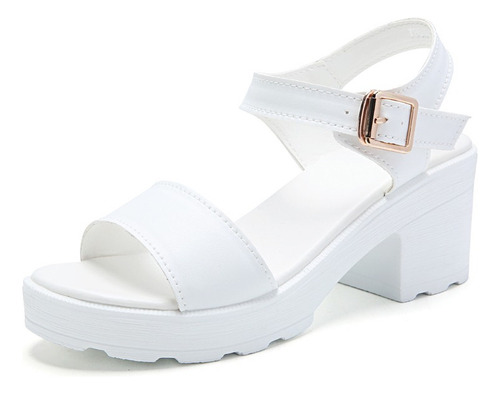 Sandalias De Playa For Mujer Con Tacón Grueso