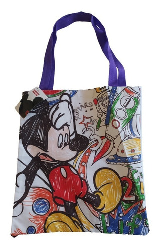 Bolsa Tela Mickey Minnie Ecologica Bag Dmi6009 Dmk6010