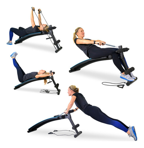 Banco De Musculación Con Correas De Resistencia Y Altura Reg