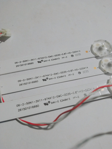 Kit De Leds Jvc Si50urf 3 Tiras De 11 Leds 261501016660 (Usado)
