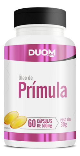 Suplemento Óleo De Prímula Com 60 Cápsulas Duom