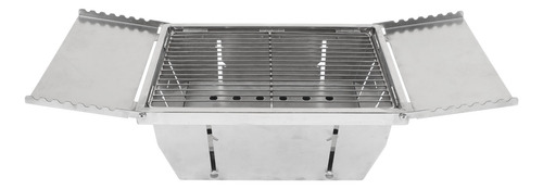Estufa De Leña Para Acampar De Acero Inoxidable, Mini Rectan