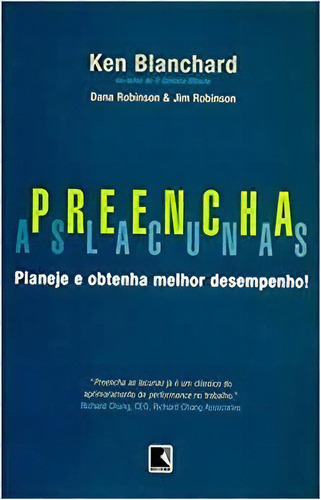 Preencha As Lacunas, de K BLANCHARD. Editorial Record, tapa mole en português