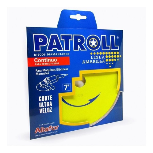 Disco Diamantado Continuo Patroll 180mm Pyc-7 Aliafor