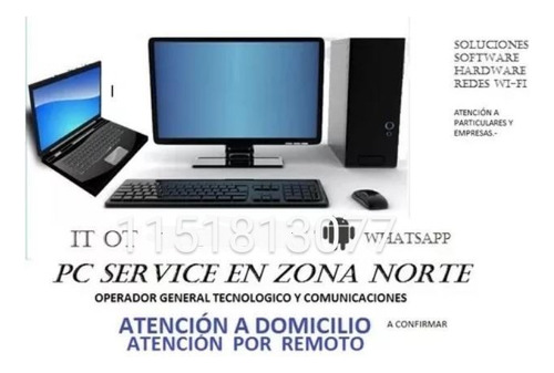 Reparación Servicio Tecnico Arreglo Pc Notebook Computadora