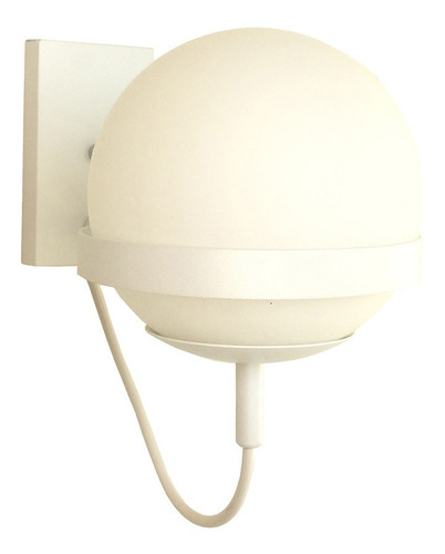 Arandela Moderna Globo Branco Leitoso Vidro Ø15 Interna E27 110V/220V (Bivolt)