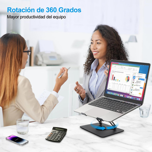 Enfriador Para Laptop, Laptops Base Giratoria De 360°, Base