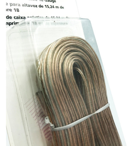 Cable Duplex Para Bocinas Calibre 18 Awg De 50 Pies (15 M)