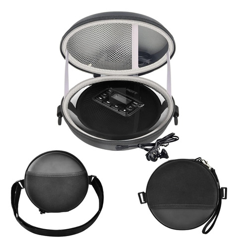 Estuche Portátil Para Reproductor De Cd Con Asa Y Correa Com