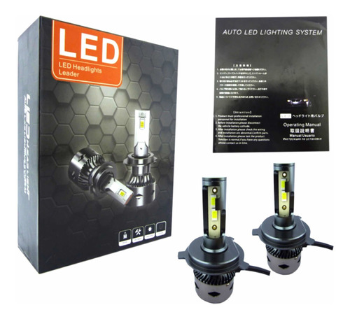 Ampolleta H4 Led Con Cambus Para Kia Morning Luces Auto.