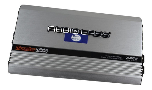 Amplificador 4 Canales Audiolabs Monstermini4 2400w Clase D