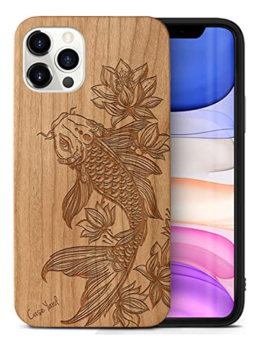 Caseyard Wood Caja De Teléfono Para iPhone 12 Pro Max Laser