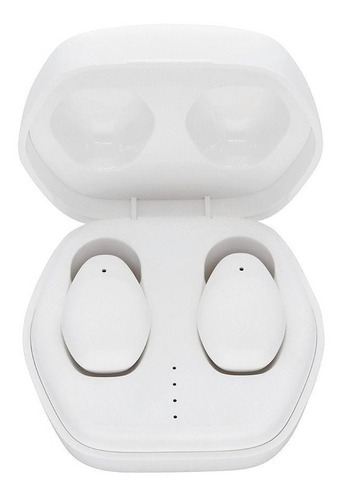 Imagen 1 de 5 de Audífonos In-ear Inalámbricos Blancos Bluetooth Carga Rápida