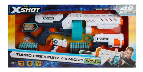 X-shot Turbo Fire & Fury 4 & Micro