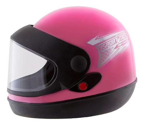 Capacete para moto  integral Pro Tork Sport Moto  Sport Moto  rosa solid tamanho 60 