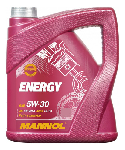 Aceite para motor Mannol sintético 5W-30 para autos, pickups & suv