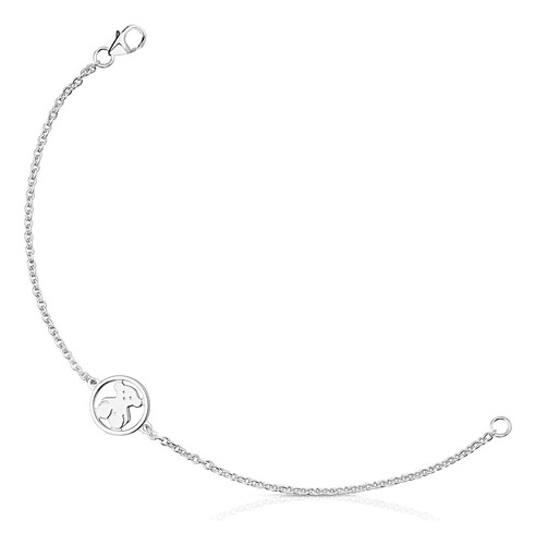 Tous Pulsera Plata Primera Mujer Motivo Oso 175 Cm Largo Pla