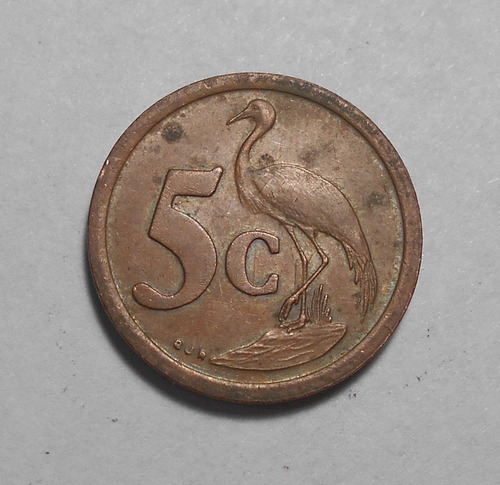 Sudafrica 5 Cent 1994 - Garza Azul - Km#134