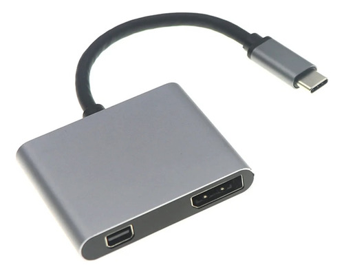 Adaptador Hub Usb Tipo C Mini Displayport E Displayport Dp
