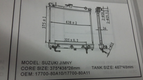 Radiador Suzuki Jimny 1.3 1.6 C/a Automatico