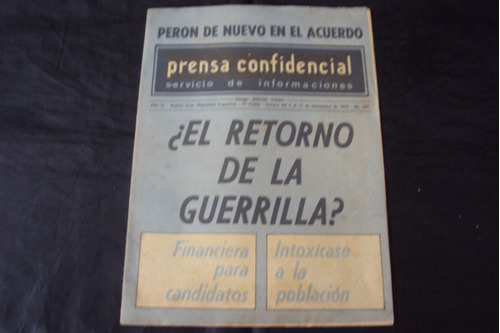 Prensa Confidencial # 237 (11/9/72) El Retorno De La Guerril