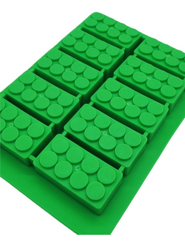 Forma De Silicone Ice Blocks Bolos Doces Festas Gelo Verde