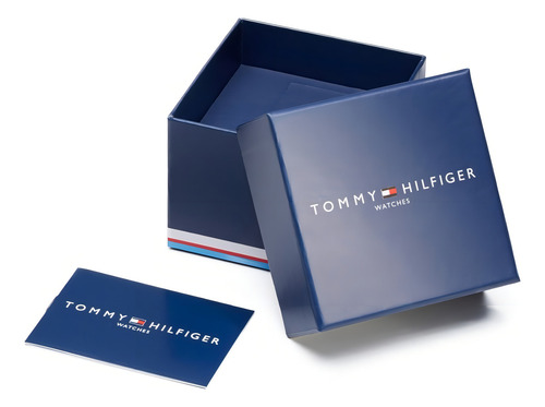 Relógio masculino Tommy Hilfiger Dexter 1792088 Cor da malha: prata, moldura, cor de fundo prateada, cor de fundo verde